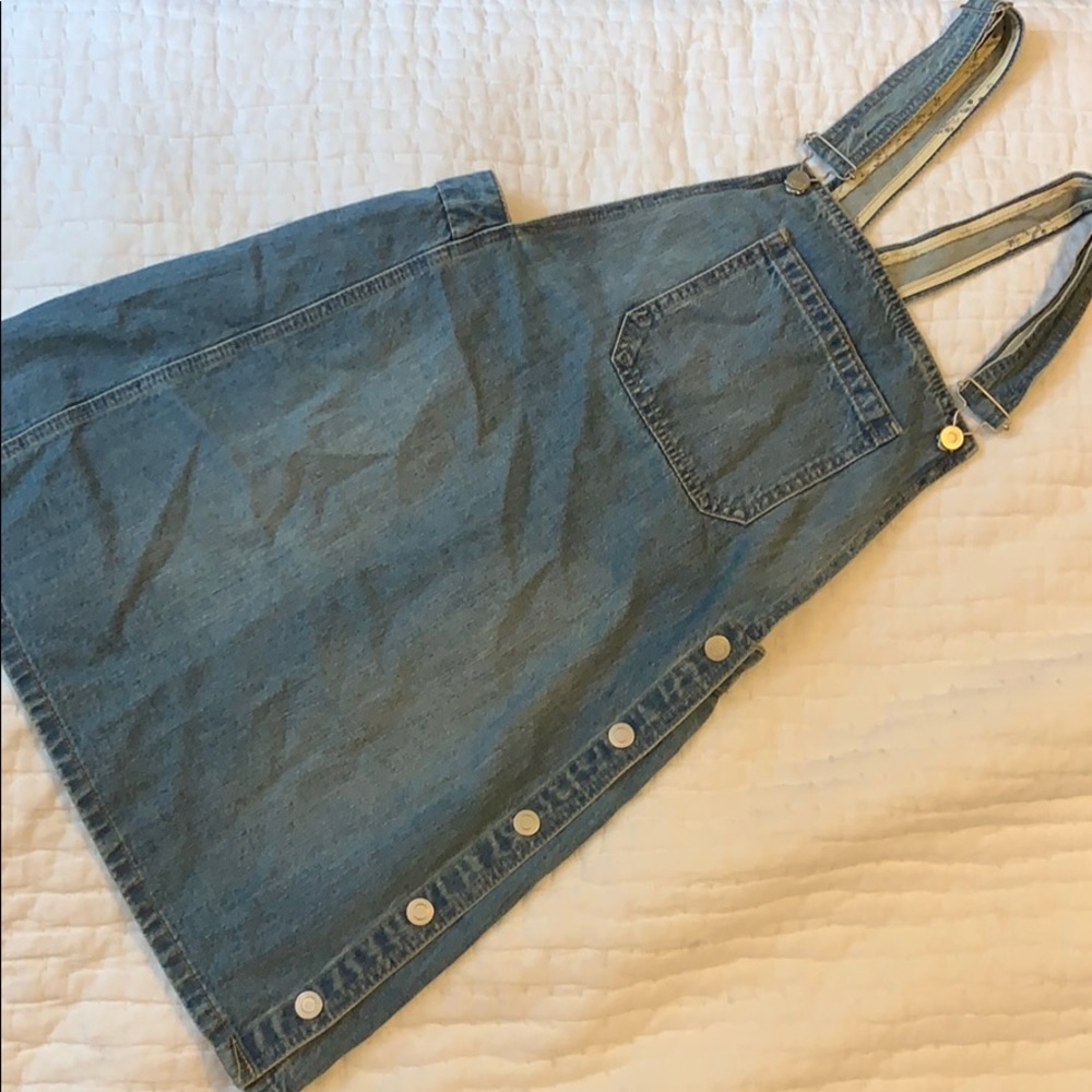 Free People Overall Denim Dress